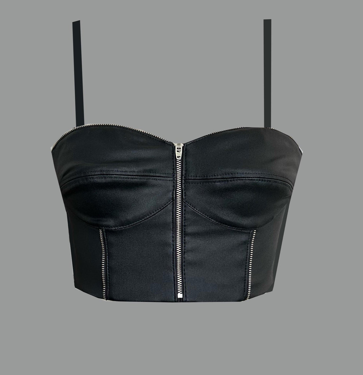 Joselin Zipper Bustier -Made to Measure